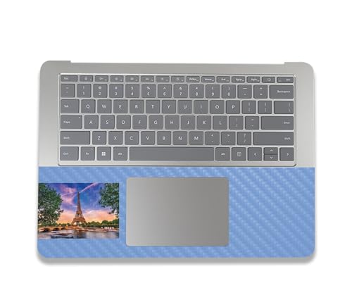Image of MightySkins Carbon Fiber Skin Compatible With Microsoft Surface Laptop Studio 2 (2023) Full Wrap Kit - Eiffel Tower | Protective, Durable Textured Carbon Fiber Finish | Easy To Apply | Made in the USA