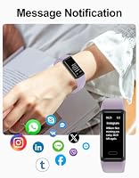 Cloudpoem Fitness Tracker with Heart Rate Monitor Sleep Tracker Steps Counter Messages Notification Alarm Clocks Stopwatch Pedometer Watch Activity Tracker IP68 Waterproof (Lavender) — image 3