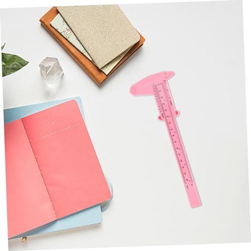 Calibrador manual plástico LIFKOME 4 piezas rosa miniatura 6