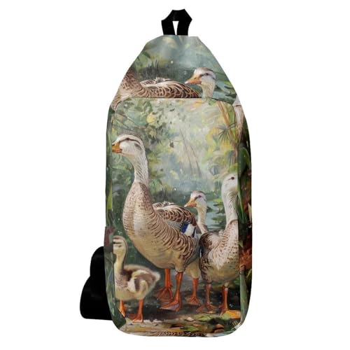 Sac à dos à bandoulière canards indiens pour vos balades et sorties