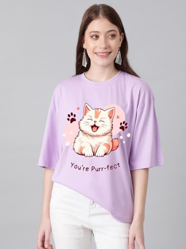 Image of KOTTY Women's Solid Oversized Fit T-Shirt