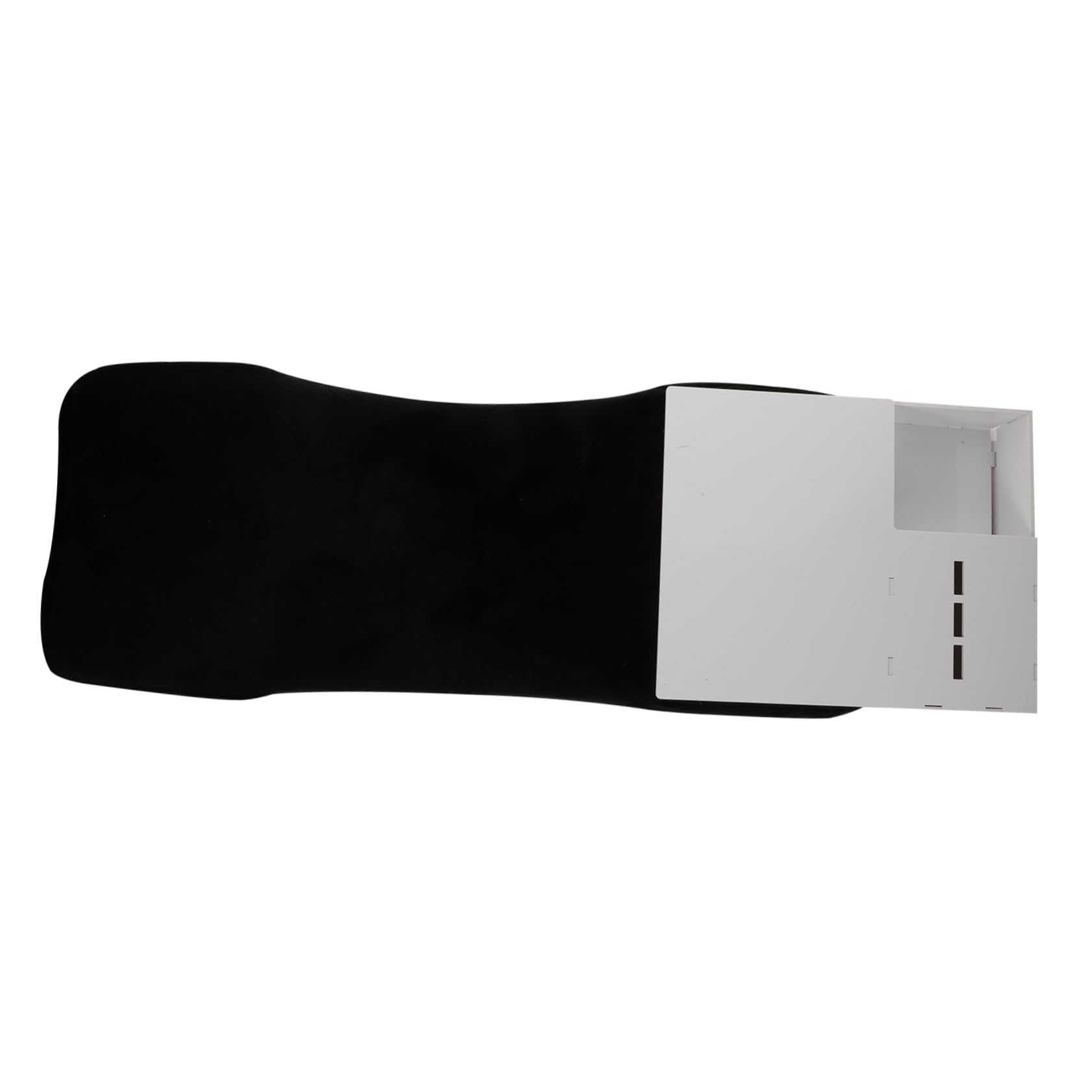 Cabilock Almohada para Injerto de Pestañas Negra de Flanela Acrílica | Soporte para Cabeza y Hombros, Diseño Ortopédico, Estiramiento Cervical, Uso en Salón Casa