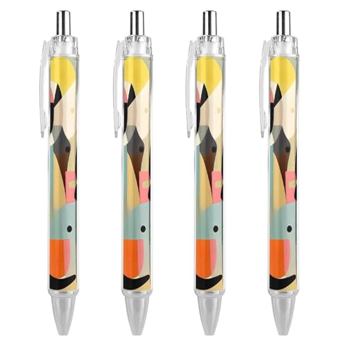 Stylos à bille rétractables encre noire douce pointe 0,5 mm lot