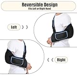 Wood Homing Arm Sling for Shoulder Injury - Adjustable Shoulder Support Immobilizer with Foam Neck Pad Pocket for Rotator Cuff Broken Wrist Elbow Injury Left Right Arm Brace for Man Women Teenager - Image 5