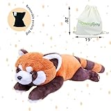 Zoom IMG-1 capybaraflying peluche panda rosso ponderato Zoom IMG-1 capybaraflying peluche panda rosso ponderato