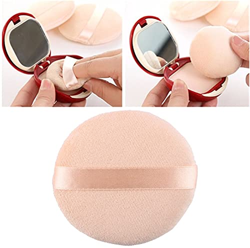 ayushicreationa Powder Puff Cosmetic Foundation Foam Puff Soft Cotton Sponge for Women and Men Face Neck Makeup Brush Tools-2 Piece