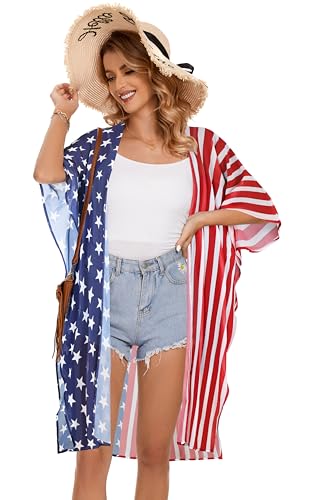 Image of Women's Kimono Beach Cover up for Summer Bathing Suits Cardigans Casual Loose Swimwear 2026