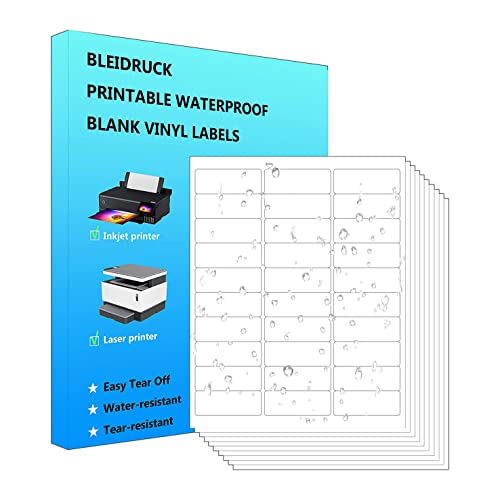 30-UP Shipping Labels 1' x 2-5/8' Address Stickers 20 Sheets 600 Pcs Printable Blank Labels...