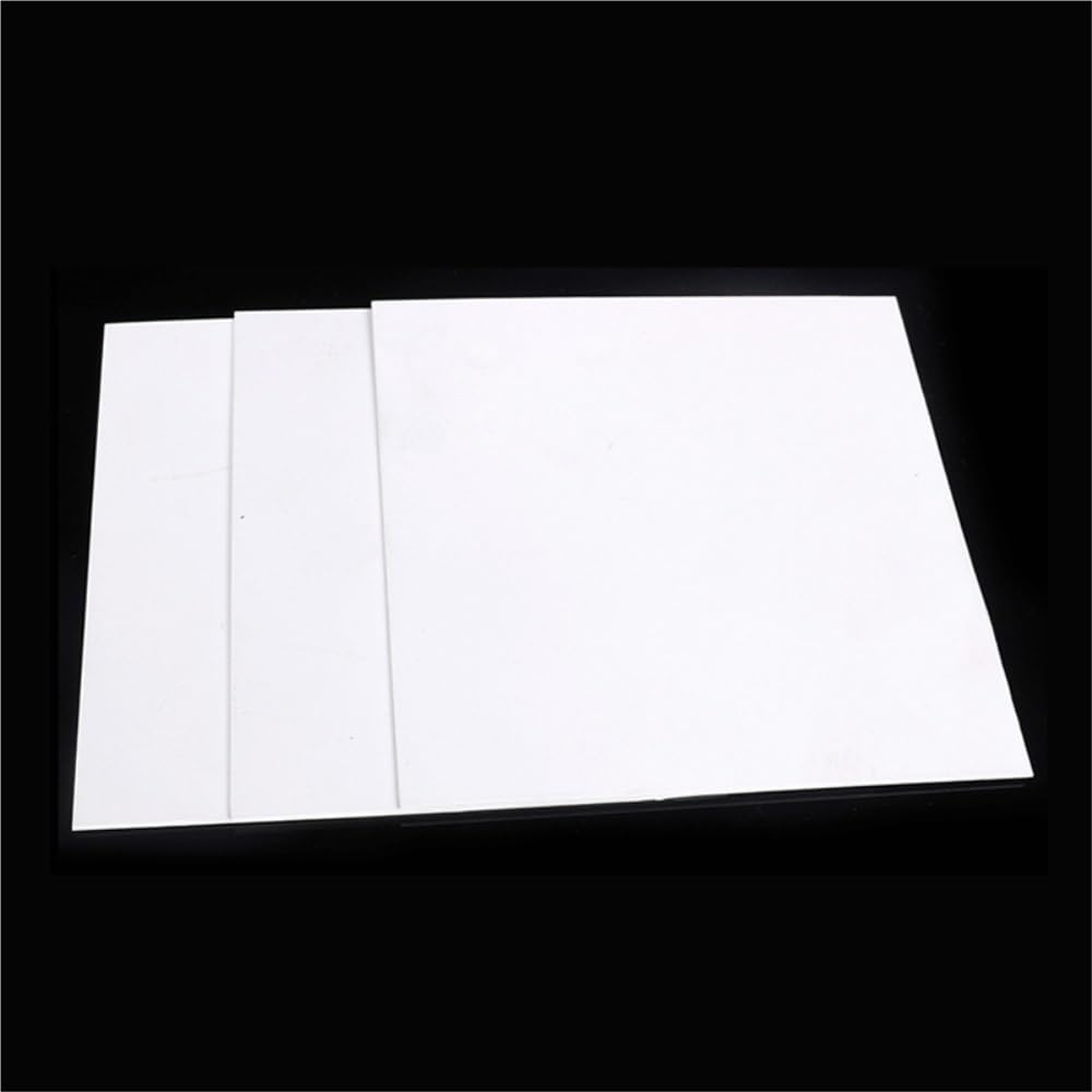 Placa de plástico blanca, 10 Uds., 200x200mm, espesor 0,4mm, 0,5mm, 0,8mm, 1mm(0.4x200x200mm)