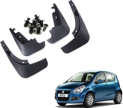 Image of WolkomHome Mud Flap Compatible with Suzuki Ritz Type-1 - Durable Splash Guards for Car Exterior Protection