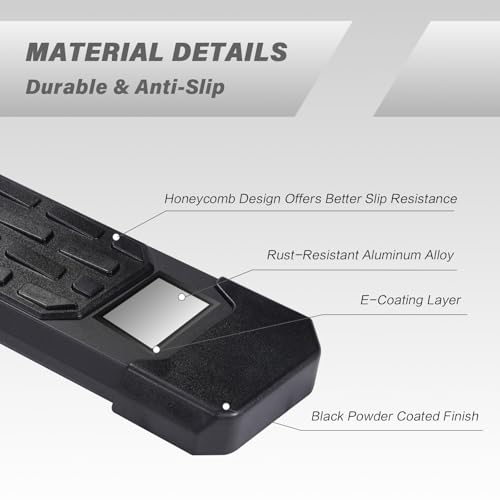 Estribos laterales de aluminio 6 pulgadas para Dodge Ram 1500 miniatura 3