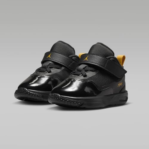 Nike Stay Loyal 3 Baby/Toddler Shoes (FB9924-071, Black/White/Yellow Ochre) Size 62