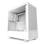NZXT H5 Flow (2022) ATX Mid Tower Case (CC-H51FW-01) - Bianco, Flow.