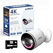 Lorex 4K 8MP Wi-Fi 6 Spotlight Security Camera | Indoor/Outdoor | Color Night Vision | Smart Motion Detection | 32GB Local Storage | 2-Way Talk | IP65 Rated | No Monthly Fees | White