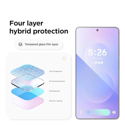 Image of Tempered Glass Screen Protector Compatible for | Front And Back Screen Guard With camera lens protector (Samsung Galaxy S26 Ultra 5G, 2in1)