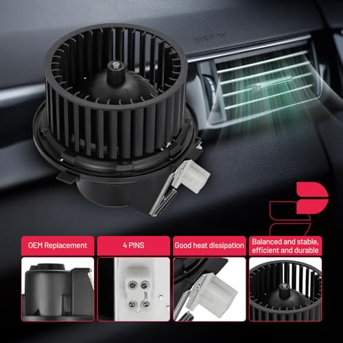 Image of BDFHYK AC Heater Blower Motor Fan 700140 Compatible with Chrysler, Compatible with Dodge VW,HVAC Blower Motor Assembly Replacement for 75713 PM6003
