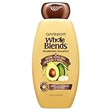 Garnier Whole Blends Nourishing Shampoo, Avocado Oil & Shea Butter Extracts 12.50 oz (Pack of 2)