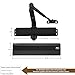 Finsbury Medium Heavy Duty Door Closer – Grade 1 Commercial, Adjustable Spring Size 1–6, ADA & UL 3-Hour Fire Rated, Hydraulic Auto Close, Surface Mount for Interior/Exterior Doors (Black)