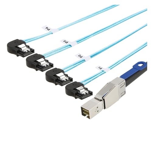 Cable externo S-AS HD SFF-8644 a 4 SATA 2.0 m miniatura 4