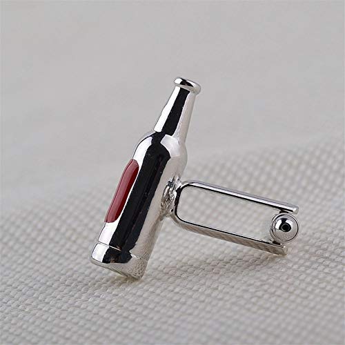 LUOSI manchetknopen fles manchetknopen rood glas Franse shirt Tie Clips manchetten knop voor mannen geschenken - Image 7