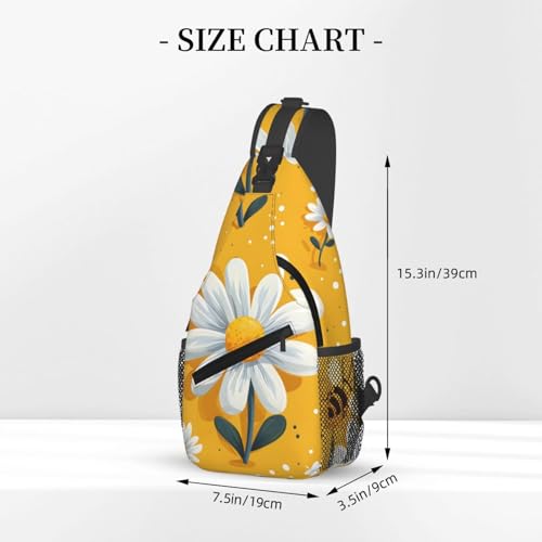 Bolso bandolera con patrón floral para hombre y mujer miniatura 3