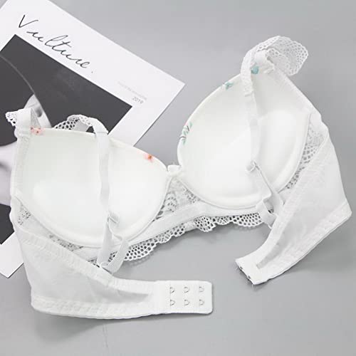 Ensemble lingerie dentelle push up noir et blanc bonnet 40E - 4