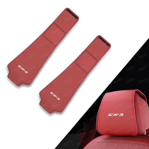 マツダ CX-3 ヘッドレストカバー 車 シートカバー ヘッドカバー 収納バッグ付き CX-3 DK系 CX3 2015.2〜現行 車用ヘッドレストカバー PUレザー製カーシート 全車種対応 ユニバーサル 取り付け簡単 お手入れ簡単 汚れや傷を防止 通気性