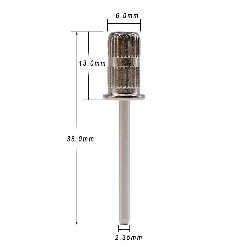 LALILL Mandrel Cap Carrier for Sanding Sleeves 2.35 mm - Sanding Cap Holder, Sanding Cap Carrier - Accessories for Manicure and Pedicure - Metal Carrier for Nail Cutter image 3