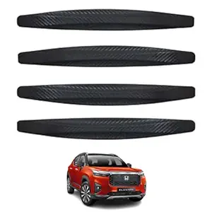 Autokaar Anti Collision Car Corner Bumper Protector Guard with Black Carbon Fiber Design Universal for Honda Elevate/Amaze/City/Jazz/Brio/Mobilio/BRV/WRV/Civic