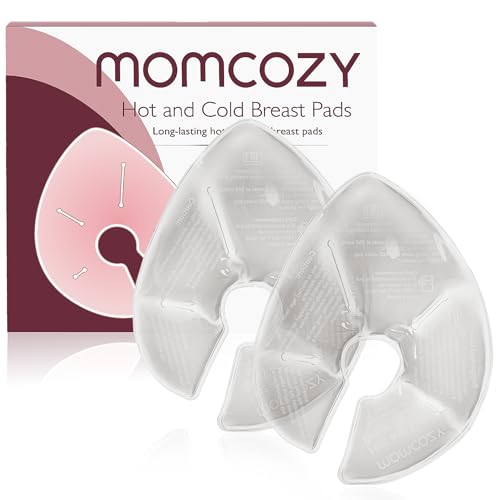 Image of Momcozy Instant Heat Breast Warmers - Easy Release for Soothing Warmth - Lasting Heat Relief for Breastfeeding Challenges, Individually Packaged, Improve Milk Flow, 2 pcs
