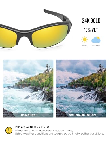 Image of BLAZERBUCK Replacement Lenses & Sock Kit for Oakley Flak Jacket OO9008 Sunglass
