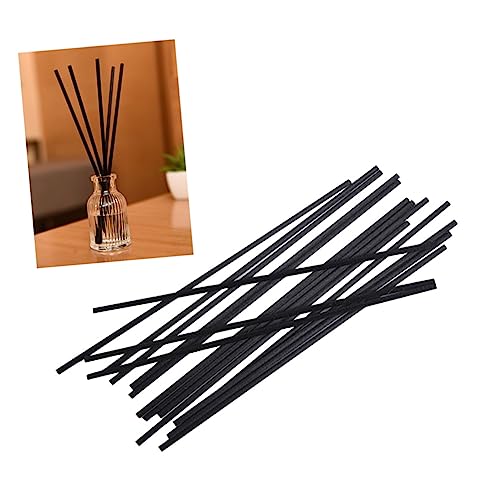 ABOOFAN 50pcs Black Diffuser Sticks Premium Fiber Rods for Home Fragrance Diameter Replacement for Diffuser Accessories Scent