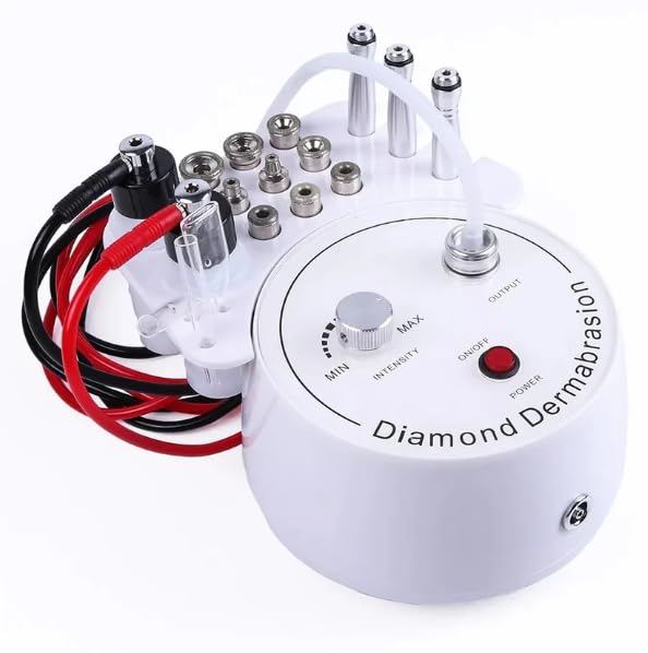 3-in-1 Diamond Microdermabrasion Machine, Facial Exfoliation, Vacuum Blackhead Removal, Spray Hydration, Professional Skin Care Tool for Home Spa (Vistas Markets)