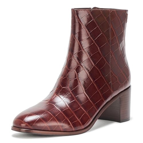 Lauren Ralph Lauren Women's Cassie Crocodile-Embossed Leather Bootie