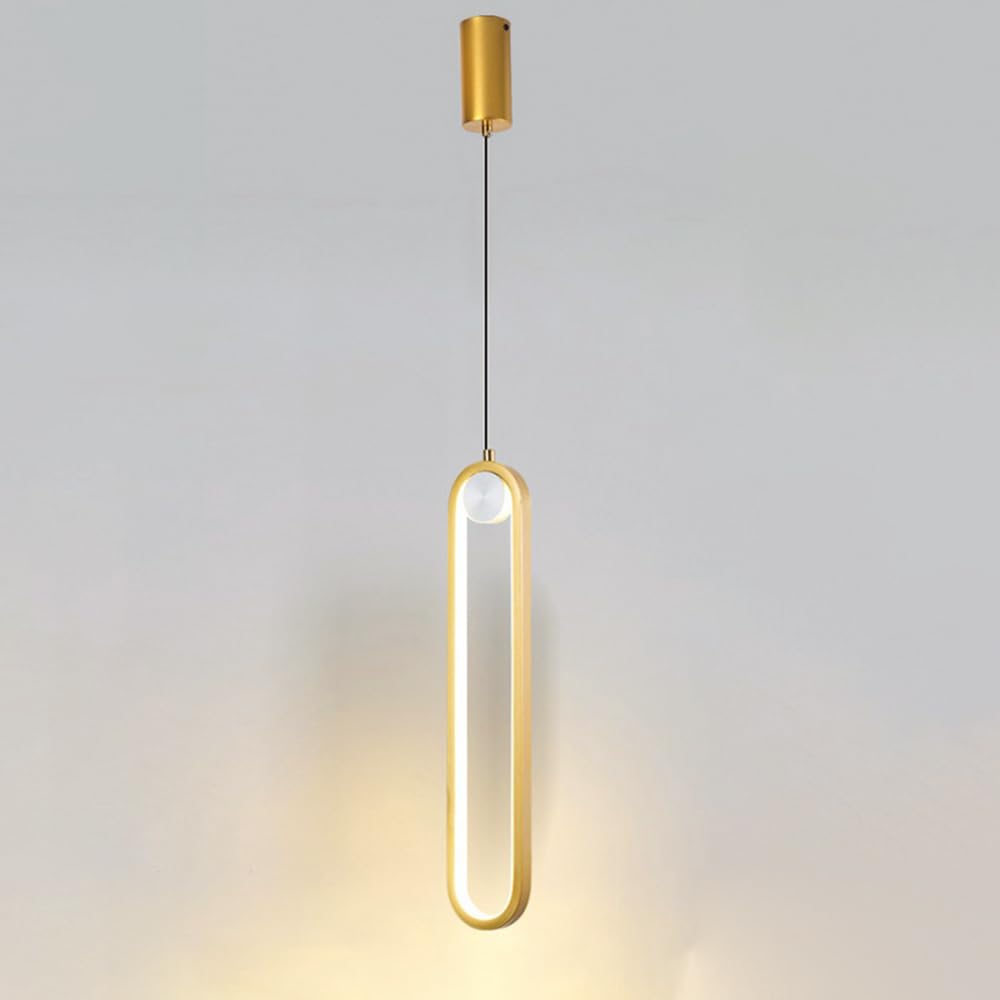 ITOSUI Led Light Modern Simple Ceiling Hanging Light Adjustable Height Hanging Lamp 18W Light Fixtures for Dining Room Living Room Bedroom Bedside/Black/3000K Warm LightD-3000K Warm Light