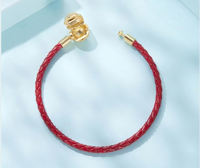 Generisch Damenarmband Aus 925Er Sterlingsilber Mit Perlen Und Lederbesatz, Verziert Mit Glückverheißenden Wolkenmotiven, Inklusive Geschenkbox. Ein Amulett Für Glück Und Wohlstand Perfekt Für