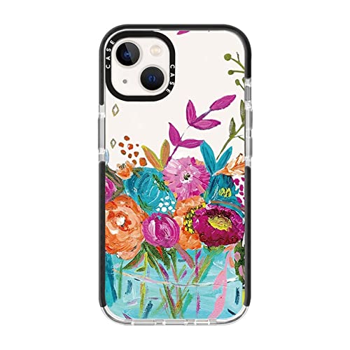 Coque iPhone 8 fleur bleue silicone souple anti-rayures évite les chutes du quotidien