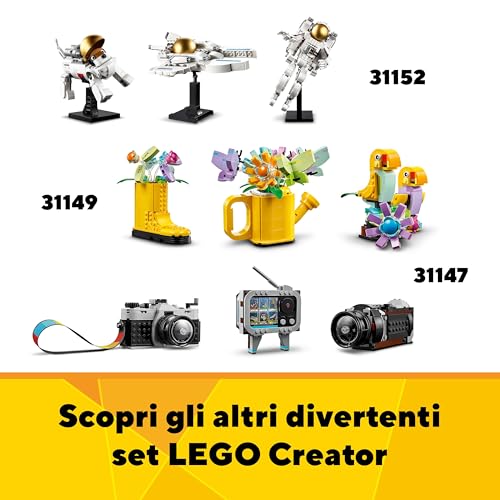 Creator 3 in 1 Pattino a Rotelle Retrò Giocattolo - Si Trasforma in un Mini Skateboard o in una Radio Boom Box - Regalo Creativo per Bambine e Bambini da 8 Anni in su - 31148 - Lego - Immagine 6
