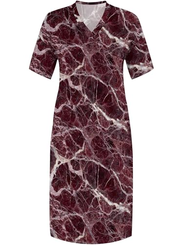Image of PinkPatty Women's Plus Size Short Sleeve Maxi Dress Casual Loose V Neck Long Dress with Pockets