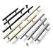 10 Stück / Set Moderner Metalltürgriff Schrank zieht Aluminiumlegierung Verlängerung Langer Schiebeschrank Schrankgriffe Hardware-Kits-China, SCHWARZ, 50 mm lang, 2,5 cm