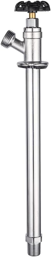 EFIELD 10-Inch Long Frost Free Sillcock 1/2 inch Mip x 3/4 inch Hose Bibb, Chrome Plated,(SILLCOCK011)