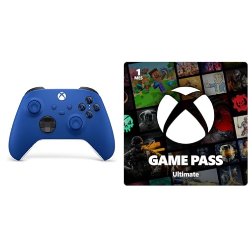 Xbox Mando Shock Blue + Game Pass Ultimate | Suscripción de 1 mes