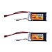 Produktbild FLOUREON 2X 2S 7.4V lipo Akku 1500mAh Modell bauakku 35C rc mit Deans Stecker für RC Auto Helikopter Buggy Modellauto