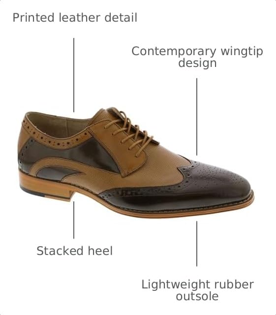 Image of Stacy Adams Ivingale Wing Tip Lace-Up
