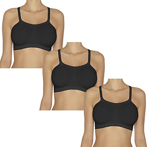 Kit 3 Tops Bandinis, Hanes, Feminino, Preto, G