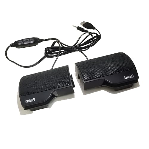 Image of Computer Speakers Desktop PC Speakers for Monitor, Music Speaker with Wired Handy Volume Control for Computers, Tablets TV, PC, Laptop, Black