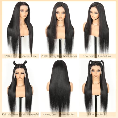 Junemet-22-Zoll-Perucke-Echthaar-200-Dichte-HD-Lace-Human-Hair-Wig-Straight-Perucke-Damen-Echthaar-13x4-Glueless-Human-Hair-for-Women-Brazilian-Lace-front-Wig-Pre-Plucked-Naturliche-Farbe-56cm | Dealmeister.io Alt tag für bilder post titel