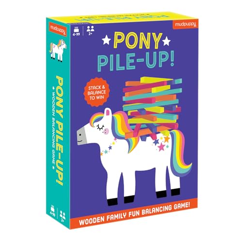 Pony Pile-Up juego educativo infantil de madera para regalar en cumpleaños