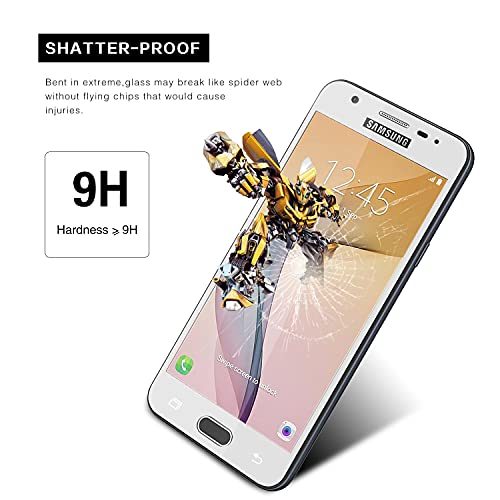 Image of Screen Protector for Samsung Galaxy J7 Prime | J7 Prime 2 (White) Tempered Glass Edge-to-Edge 6D Screen Guard With Installation Kit