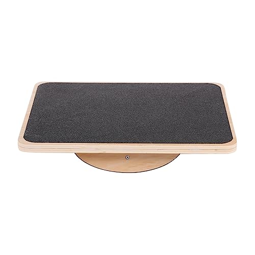 BESPORTBLE Balancing Board Wooden Rocker Wobble Boards Fitness Trainer Anti-slip Plate for Home Gym and Travel